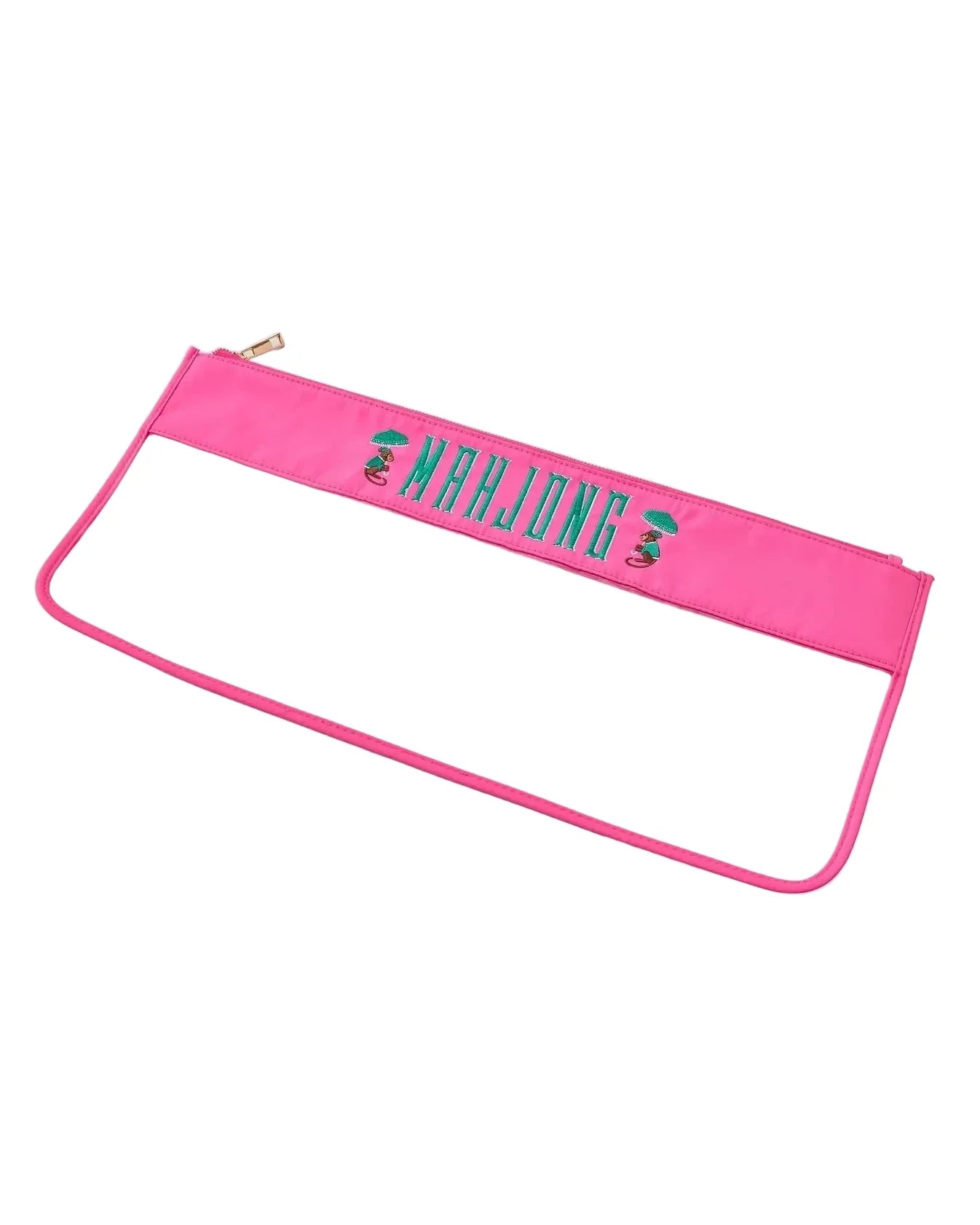 Pink Monkey Mahjong Bag