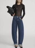 The Mesh Polka Dot Top