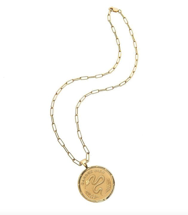Protect Original Pendant Coin 18" Drawn Link