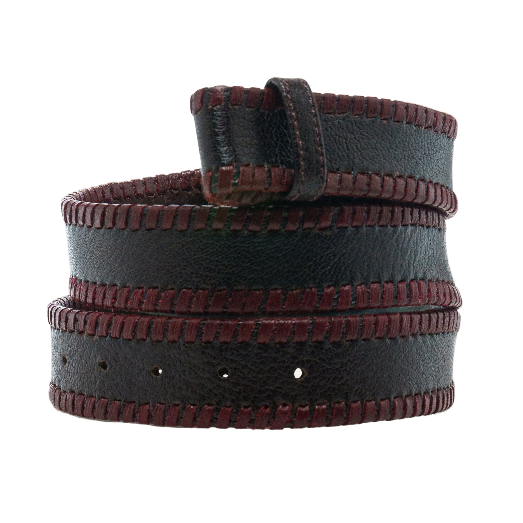 Sekhmet Thick Suede Leather Embroidered Belt
