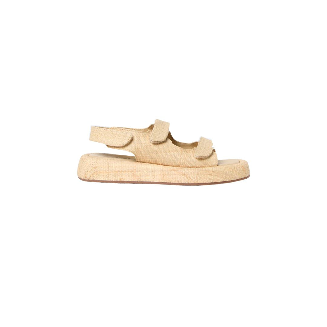 Blaise Platform Sandal Natural Raffia
