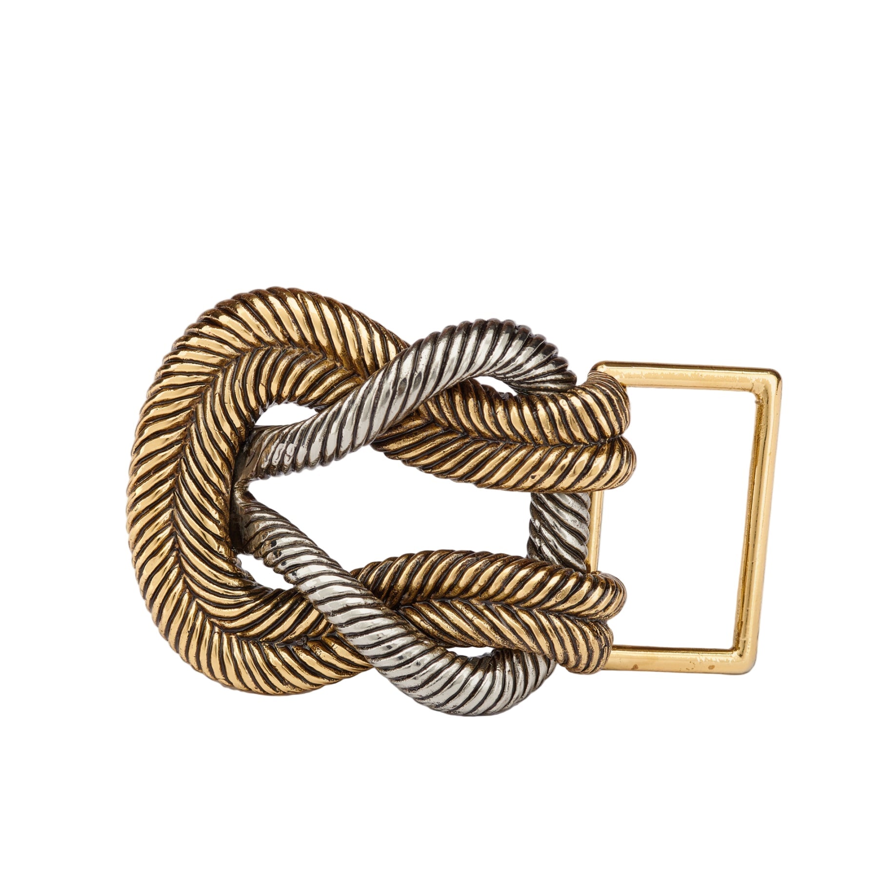 Mixed Knot Buckle Silver/Gold