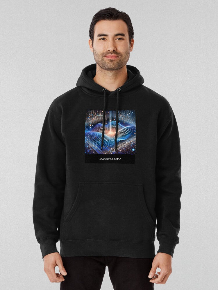 Heisenberg Uncertainty Principle Hoodie - Quantum Physics Theme Black