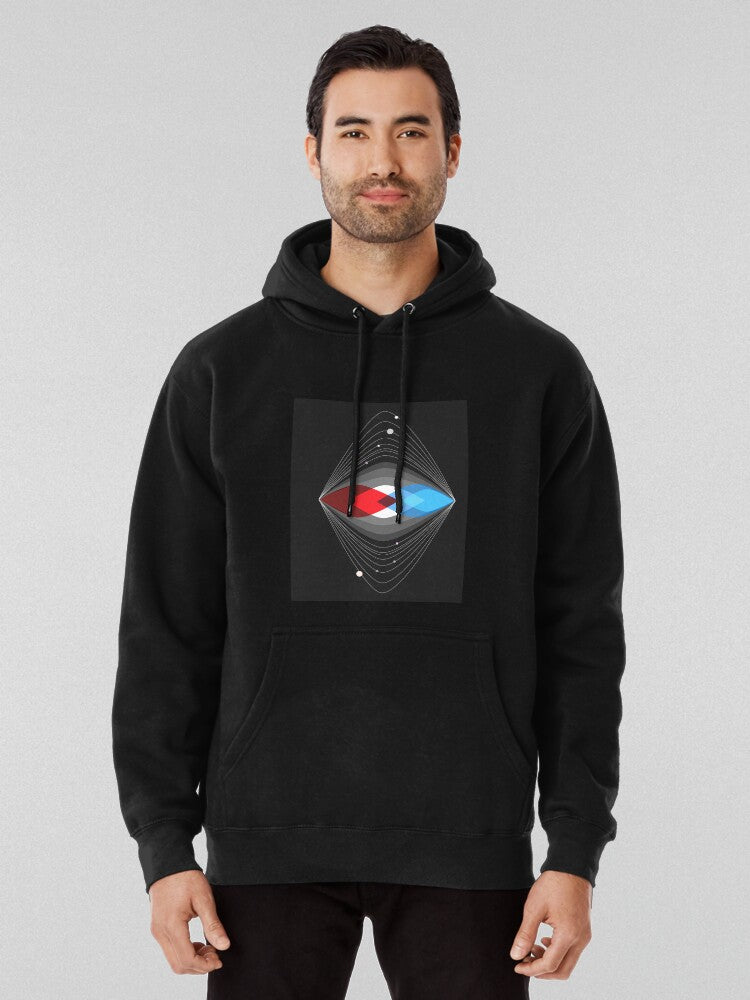Gravitational Time Dilation Physics Hoodie - Einstein Theory Art Denim Heather