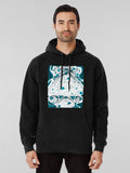 Organic Blue Nature Inspired Lightweight Hoodie - Soft Comfort Royal Heather