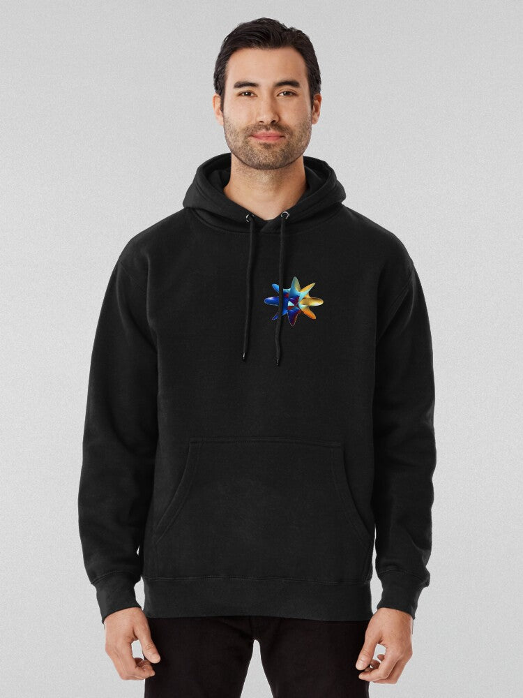 Calabi Yau Manifold Hoodie - Theoretical String Theory Art Black