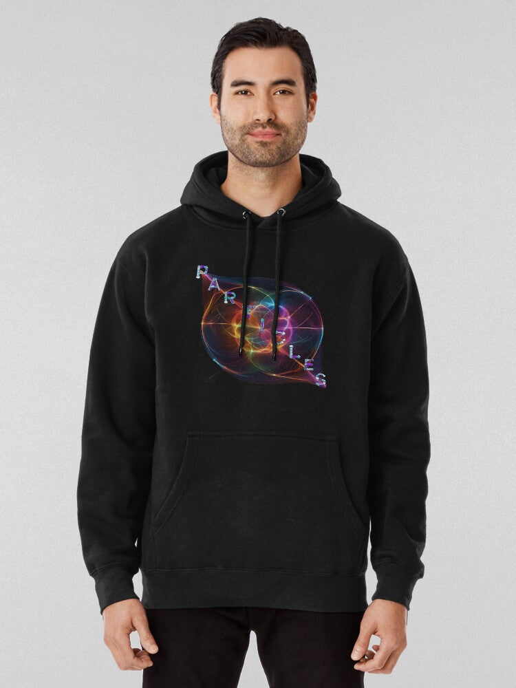 Quantum Particle Physics Hoodie - Scientific Research Theme Black