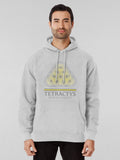Tetractys Geometric Hoodie - Pythagorean Symbol Science Gift Heather Grey