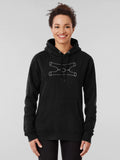 String Theory Feynman Diagram Hoodie - Advanced Physics Theme Black