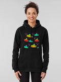 Surface of Dini Math Hoodie - Differential Geometry Science Art Denim Heather
