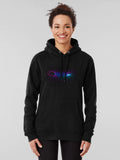 Fractal 142 Mathematical Hoodie - Complex Geometry Graphic Art Black