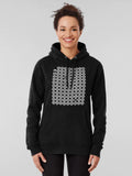 Modulo Cardiod Grid Hoodie - Mathematical Geometry Graphic Art Black