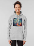 Loop of Time Physics Hoodie - Abstract Spacetime Concept Art Heather Grey