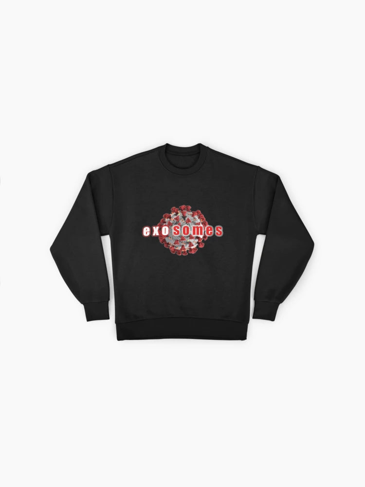Premium Science Sweatshirt: Exosome vs. Coronavirus Design