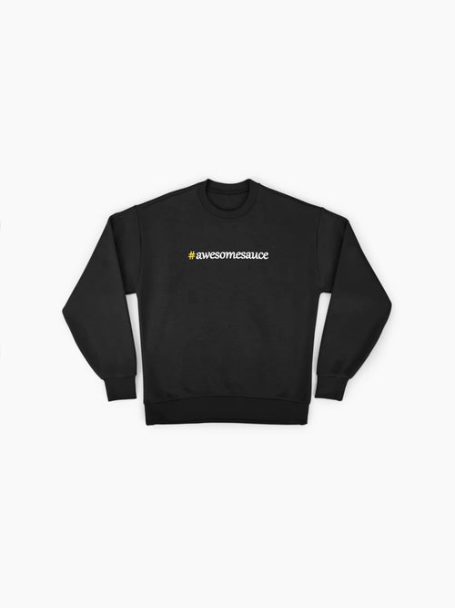 #awesomesauce Hashtag, Funny Slang Trend Oversized Sweatshirt