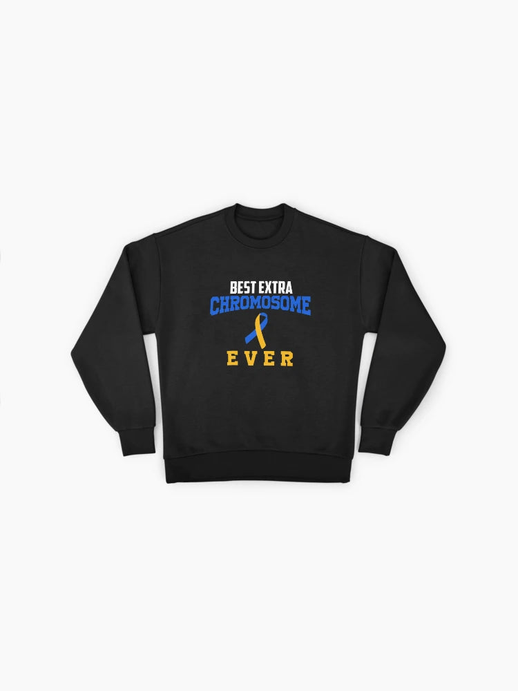 Best Extra Chromosome Ever, Down Syndrome Pride Oversized Sweatshirt