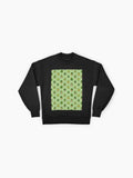 Frogs Doodle Art Oversized Sweatshirt, Cute Amphibian Lover Gift
