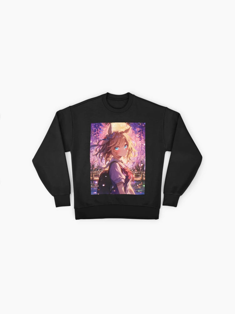 Taiki Shuttle Wisteria Sweatshirt, Fantasy Moonlight Anime Top