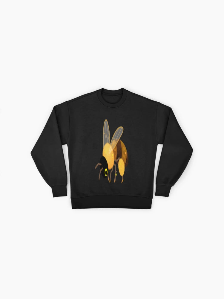Honey Bees Graphic Sweatshirt, Nature Lover's Oversized Pullover