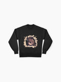 Agnes Tachyon Peeking Chibi Sweatshirt, Kawaii Uma Musume Anime Top