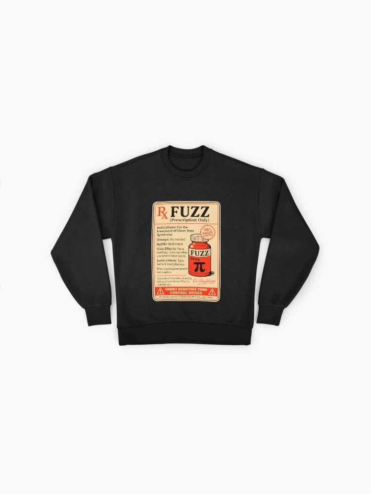 PRESCRIPTION FUZZ Band Sweatshirt, Stoner Rock Music Fan Merch