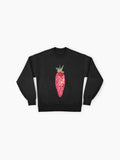 Disco Ball Strawberry Graphic, Funky Oversized Sweatshirt