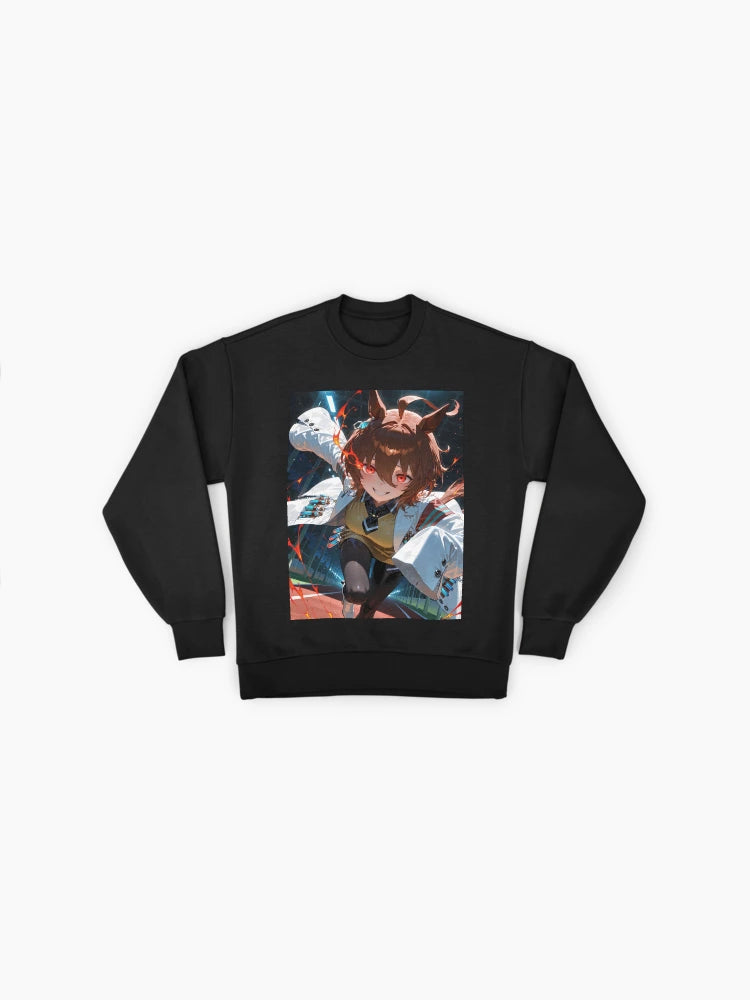 Agnes Tachyon Speed Ignition Sweatshirt, Uma Musume Power-Up Design