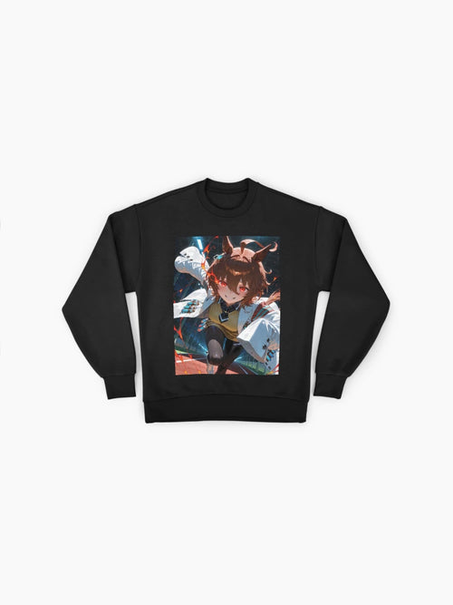 Agnes Tachyon Speed Ignition Sweatshirt, Uma Musume Power-Up Design
