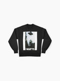 I Want To Believe" UFO Sweatshirt | Sci-Fi Alien Believer Oversized Top