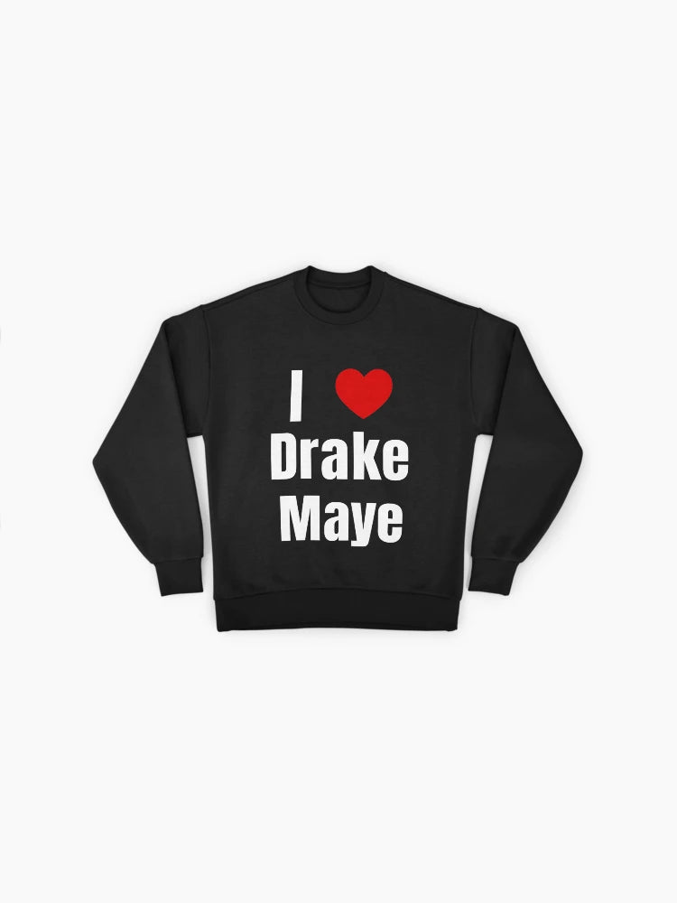Drake Maye Football Fan Sweatshirt, Oversized Bold Heart Design