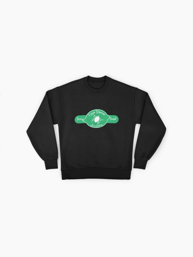 Durable Lyme Disease Awareness Ribbon Premium Oversized Sweatshirt