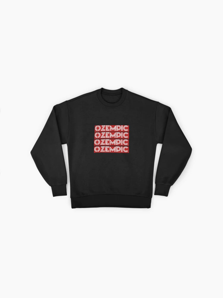 Ozempic Themed Dad Gift Sweatshirt, Funny Birthday Oversized Pullover