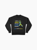 Down Syndrome Awareness, Trisomy 21 Support Oversized Sweatshirt