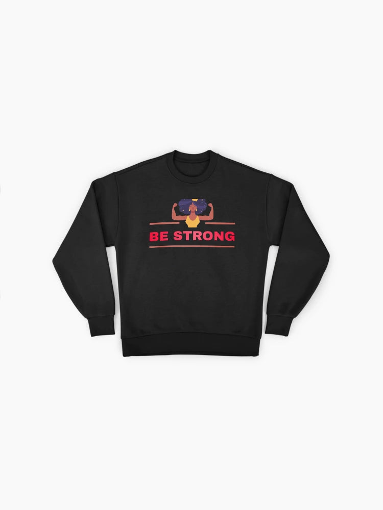 Queens Be Strong, Women's Empowerment Premium Oversized Sweatshirt