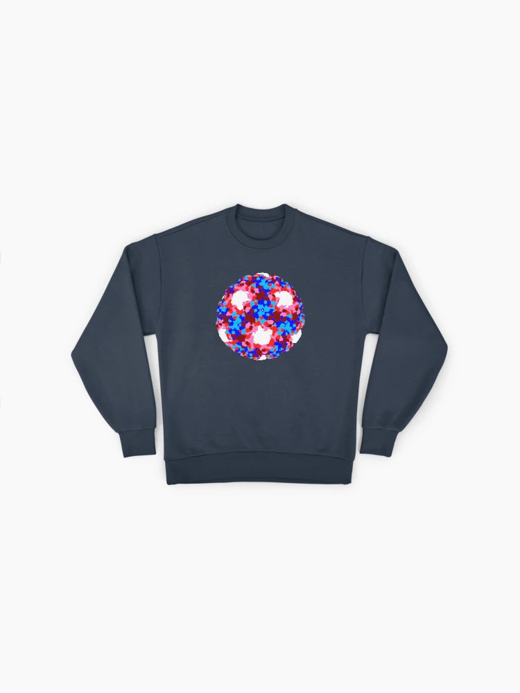 Human Papillomavirus (HPV) Science Molecule Oversized Sweatshirt