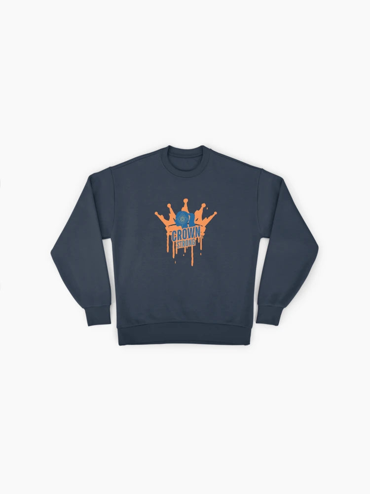 Crown Strong, Royal Empowerment & Strength Oversized Sweatshirt