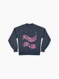 I'm Literally Just a Girl" Sweatshirt | Trendy Quote Oversized Top