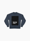 Sorry I'm Late" Oversized Sweatshirt, Funny Sarcastic Quote Top