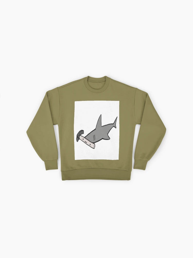 Hammerhead Shark Graphic Sweatshirt, Marine Biology Ocean Life Top