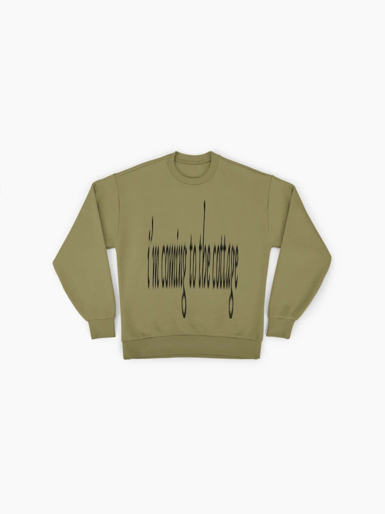 'Coming to the Cottage' Cozy, Premium Oversized Sweatshirt