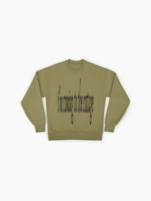 'Coming to the Cottage' Cozy, Premium Oversized Sweatshirt