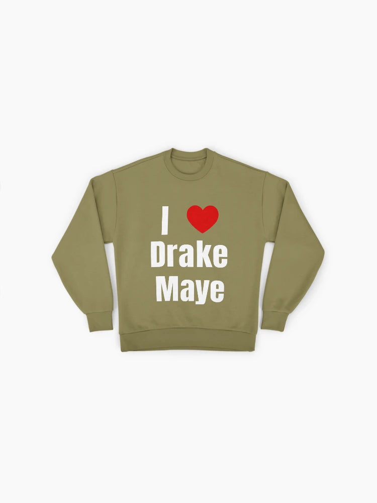Drake Maye Football Fan Sweatshirt, Oversized Bold Heart Design