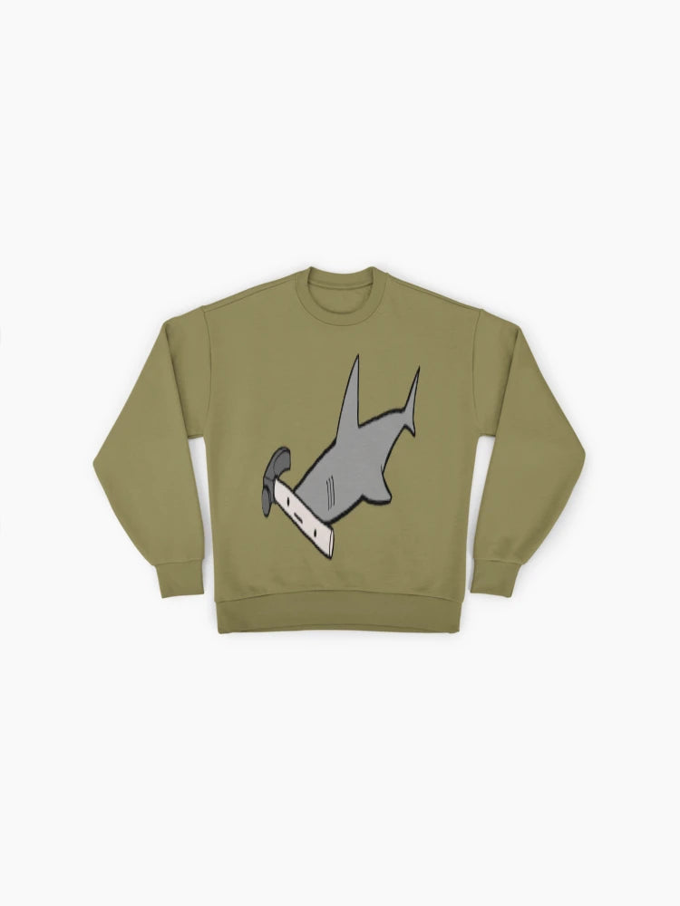 Hammerhead Shark Lover Gift, Marine Biology Oversized Sweatshirt