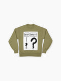 Wait, What?" Confused Quote Sweatshirt, Funny Sarcastic Saying