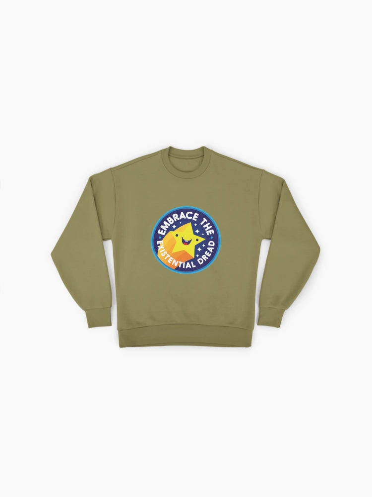 'Embrace' Inspirational Quote, Minimalist Design Oversized Sweatshirt