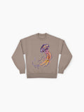 Jellyfish Watercolor Art Sweatshirt, Ocean Sea Life Graphic Top