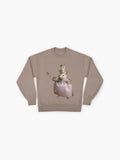 Fairy Rat Mother Whimsical Art, Fantasy Oversized Sweatshirt