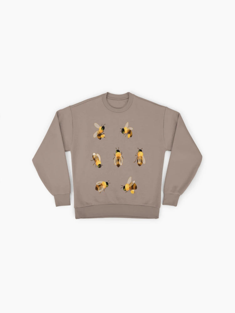 Honey Bees Nature Graphic, Beekeeper Themed Sweatshirt