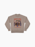 'Worship Coffee' Graphic Print, Coffee Lover Oversized Sweatshirt