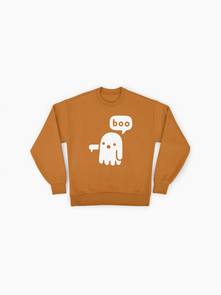 Ghost Of Disapproval, Funny Spooky Humor Oversized Sweatshirt